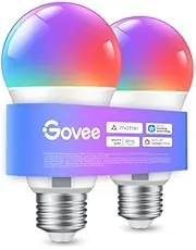 Bombilla inteligente Govee E27 Matter compatible con Alexa
