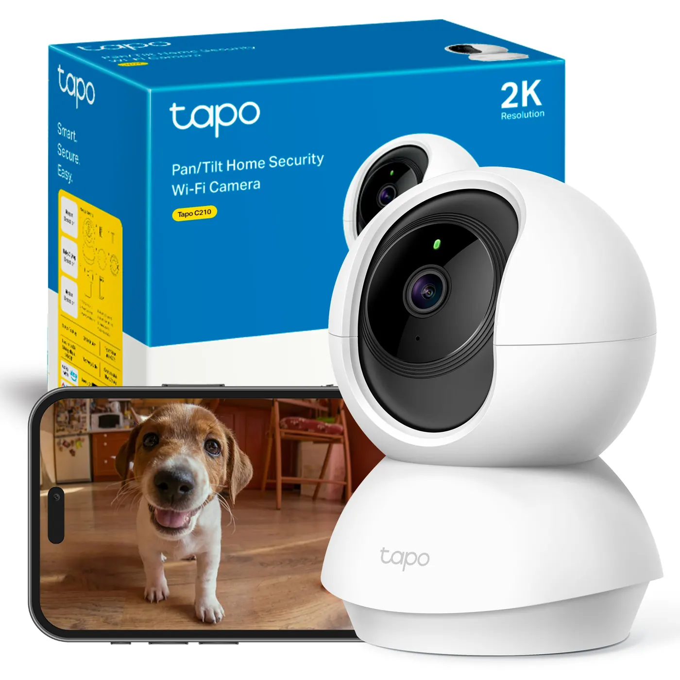 Cámara interior Tapo C210 compatible con Alexa en color blanco